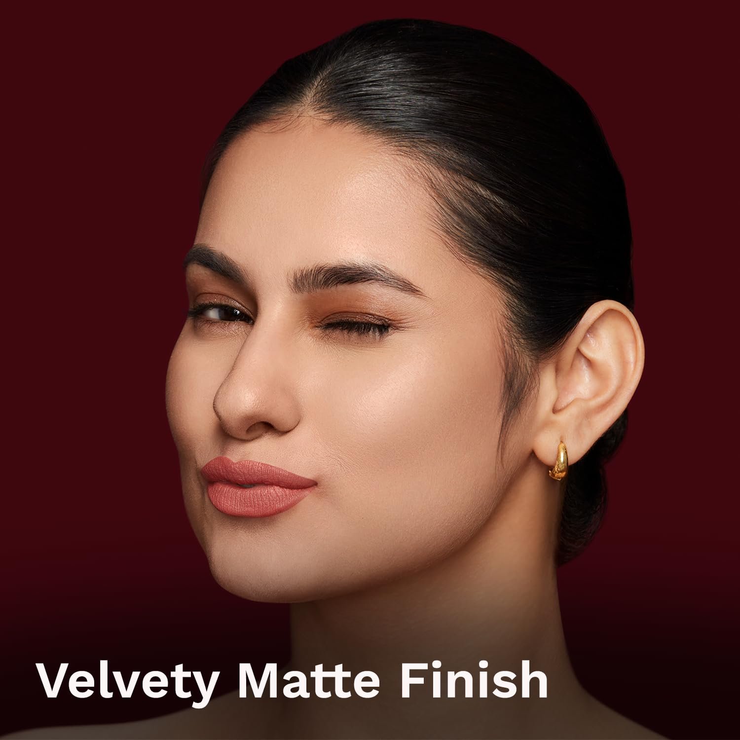 Pilgrim Matte Me Up Bullet Lipstick 4.2g | Creamy, Lightweight, Bold, Non Drying | SPF 30 | Enriched With Hyaluronic Acid & Spanish Squalane | Lipstick for dusky skin tone | Coral Envy-01Pil thumbnail