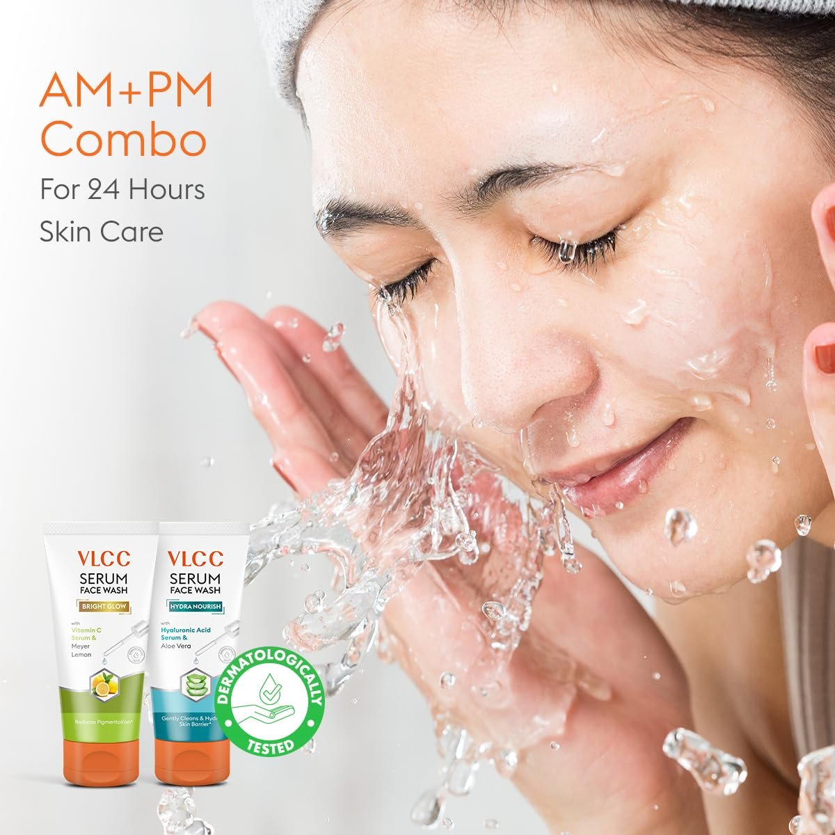 VLCC Vitamin C & Meyer Lemon Serum Facewash - 150 ml to Reduce Pigmentation & Brighten for AM | with Free Hyaluronic Acid & Aloe Vera Serum Facewash - 150 ml thumbnail