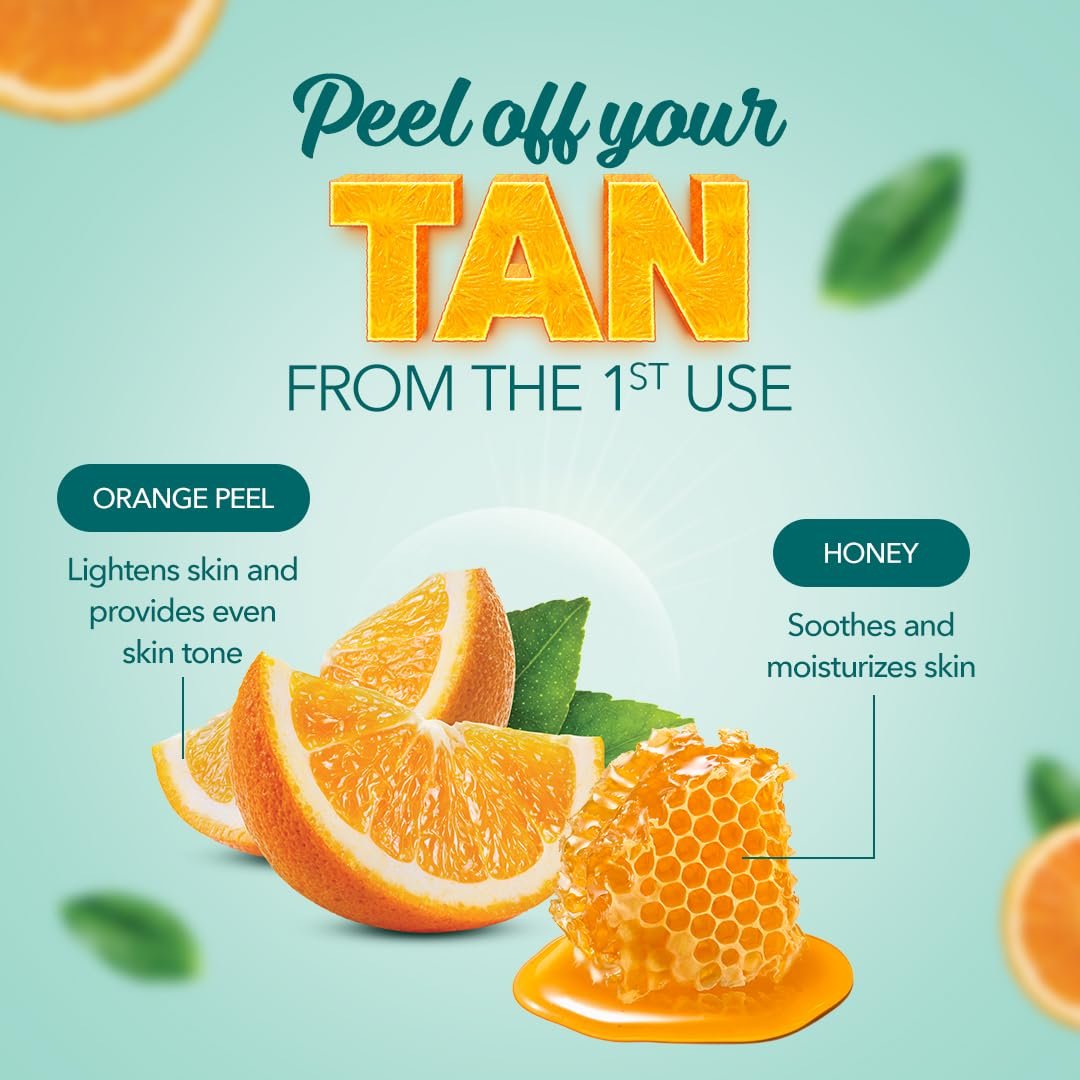 Himalaya Herbals Tan Removal Orange Peel-Off Mask – Facial Mask for Tan & Dullness Care, Fresh & Radiant-Looking Skin, 100g thumbnail