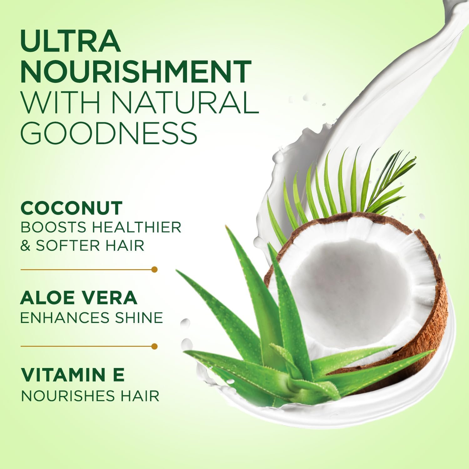 Parachute Advansed Coconut & Aloe Vera Hair Cream 210ml | Nourishes and Hydrates | 2X Shiner, Smoother, Softer | Leave-in Pre-Wash For Men & Women thumbnail