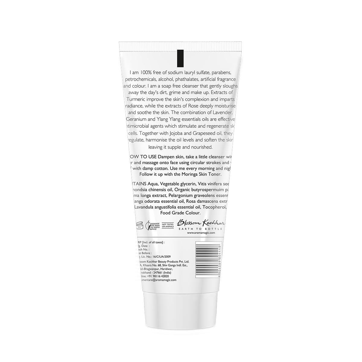 Aroma Magic Turmeric Cleanser | Deeply cleanses, hydrates, unclogs pores & soothes skin with Grapeseed, jojoba & ylang-ylang essential oils, Damask rose extracts | For Combination Skin 100g thumbnail