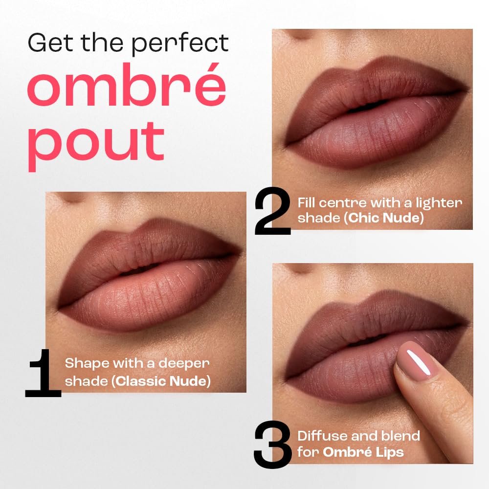 Lakme 9 to 5 Forever Matte Lip Crayon, Routine Red, 1.1g, for Smooth and Supple Lips, with Vitamin C, Matte Finish, 8 Hr Hydration, Long Lasting all day comfort, Retractable Crayon thumbnail
