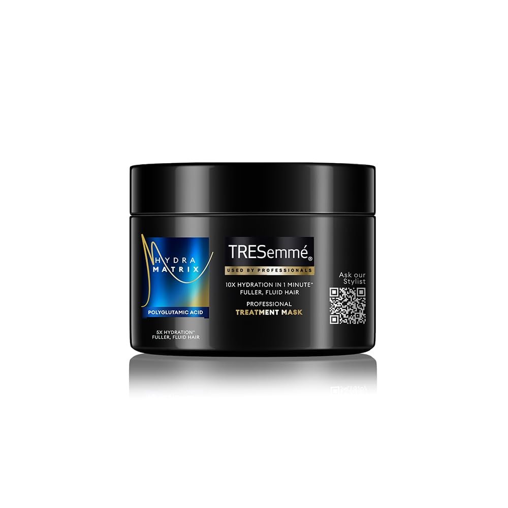 TRESemme Hydra Matrix Hair Mask 300ml with Polyglutamic Acid | Deep Hydration Treatment for 100H of Fluid Hair | Paraben Free Mask for Dry Frizzy Hair