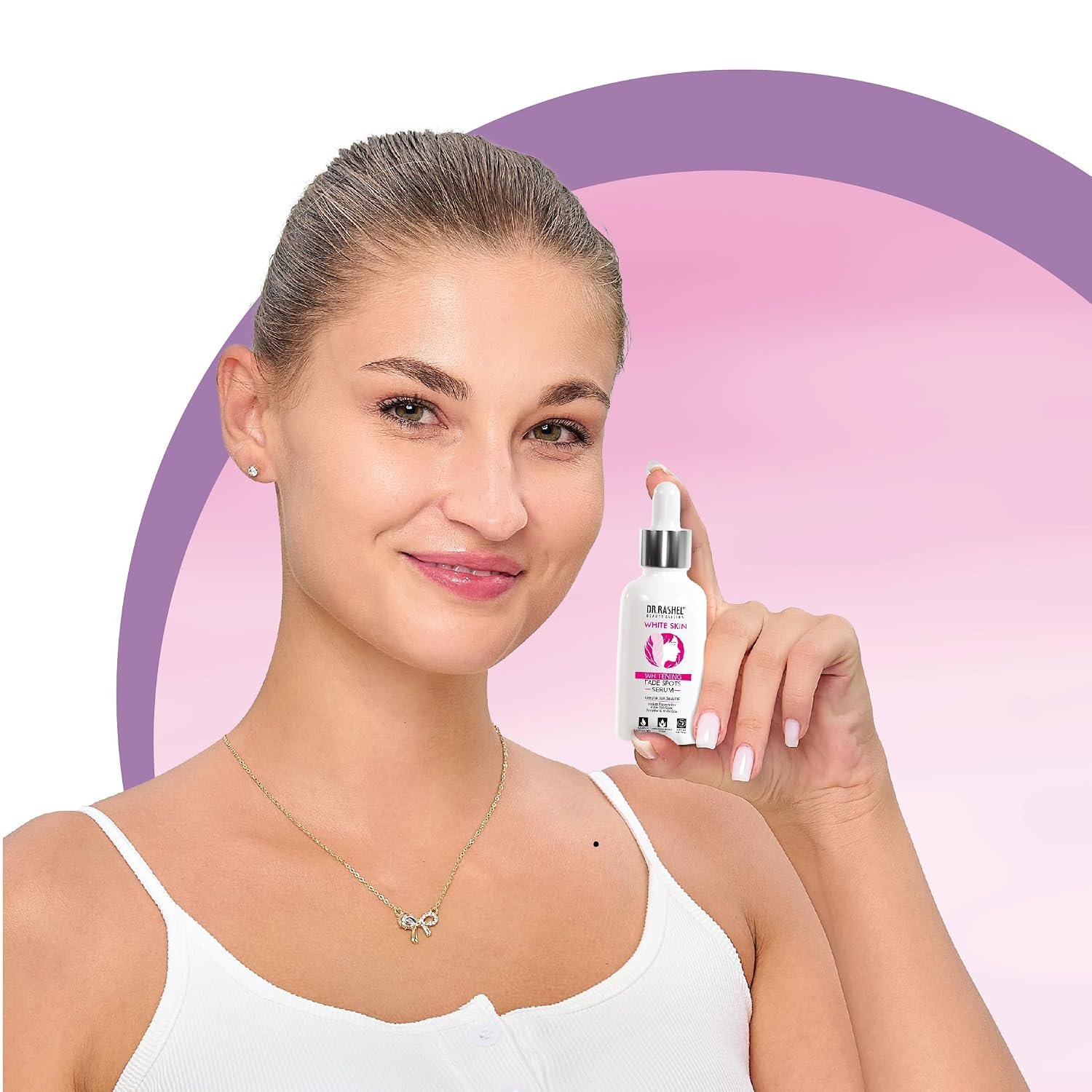 DR.RASHEL WHITE SKIN Whitening Fade Spots Serum with Arbutin, Niacinamide which Reduce Pigmentation, Fades Dark Spots, Smoother & Whiter Skin - 30ml thumbnail