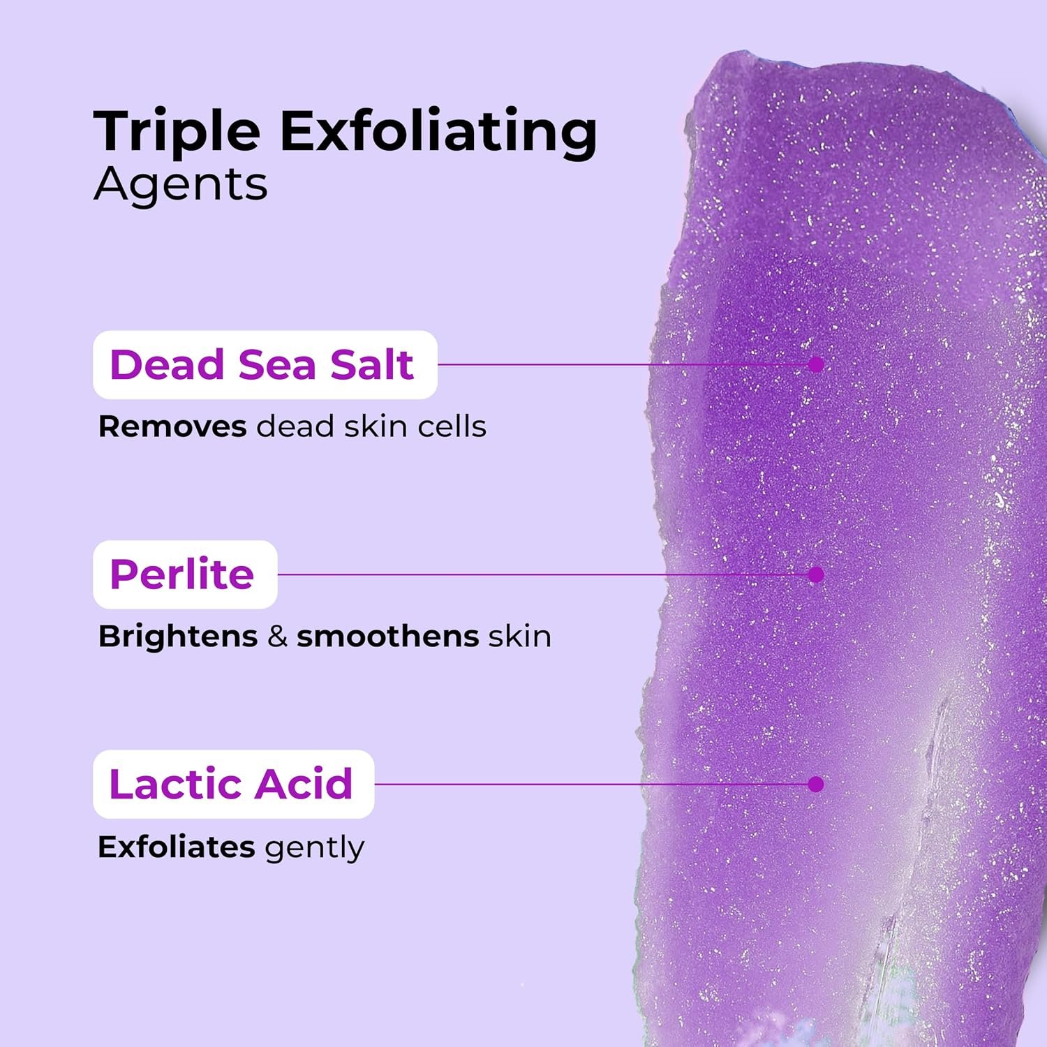 Hula Hoop Exfoliating Body Scrub by Foxtale | Smoothes Skin & Fades Tan | Dead Sea Salt + Perlite + Lactic Acid | Prevents Strawberry Skin | Hydrates & Nourishes Skin Barrier thumbnail