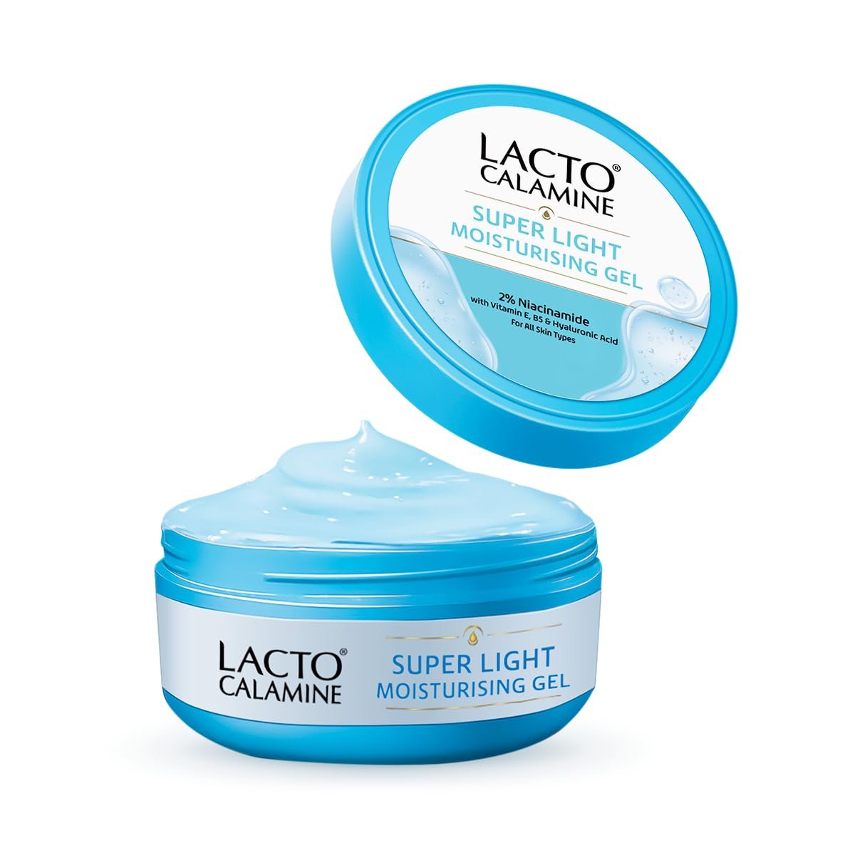 Lacto Calamine Super Light Moisturizer for Face | 150g | Moisturiser for Oily Skin with Niacinamide, Hyaluronic Acid |