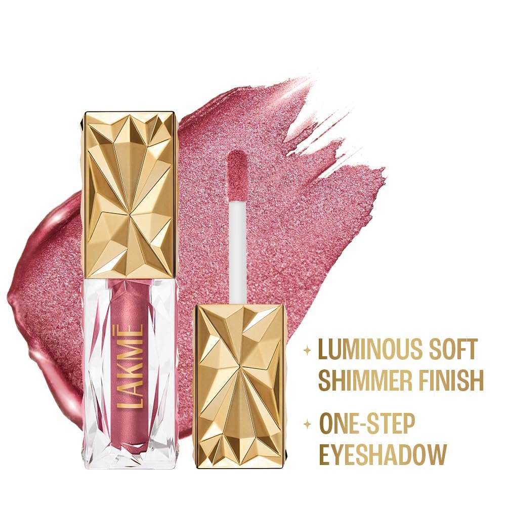 Lakme Be-jewel Satin Eye Tint |One-Step Liquid Eyeshadow | Air light Mousse Texture |Waterproof- 02 Opulence 4.5ml thumbnail