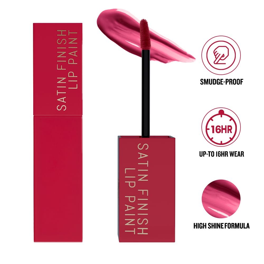 Daily Life Forever52 Satin Finish Lip Paint | Long-Lasting 16-Hour Wear | Moisturizing, Lightweight | Glossy, Smooth & Plump Lips (Wine Glaze 09, Purple 4g) thumbnail