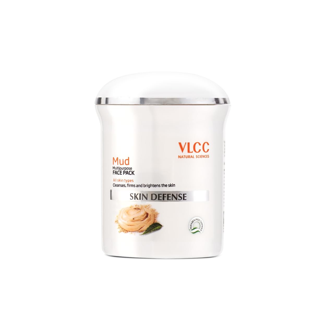 VLCC Skin Defense Mud Face Pack - 70g | Healing & Rejuvenating Mask | Helps Cleanse, Firm & Brighten Skin with Kaolin Clay, Almond & Mint Oil