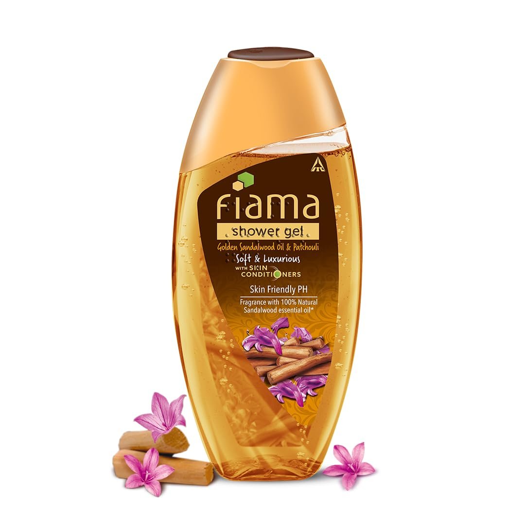 Fiama Body Wash Shower Gel Golden Sandalwood Oil and Patchouli, 250ml, Body Wash for Women & Men with Skin Conditioners for Soft and Luxurious Skin, Suitable for All Skin Types thumbnail