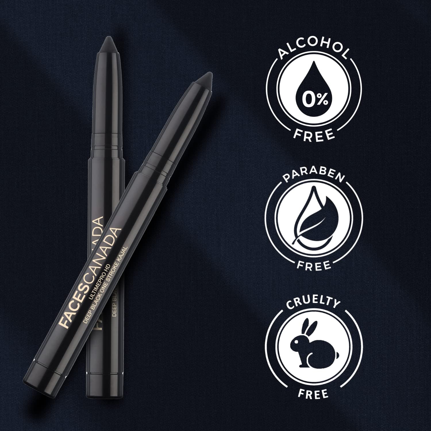 Faces Canada Ultimepro Hd Deep Black One Stroke Kajal 1.4G thumbnail