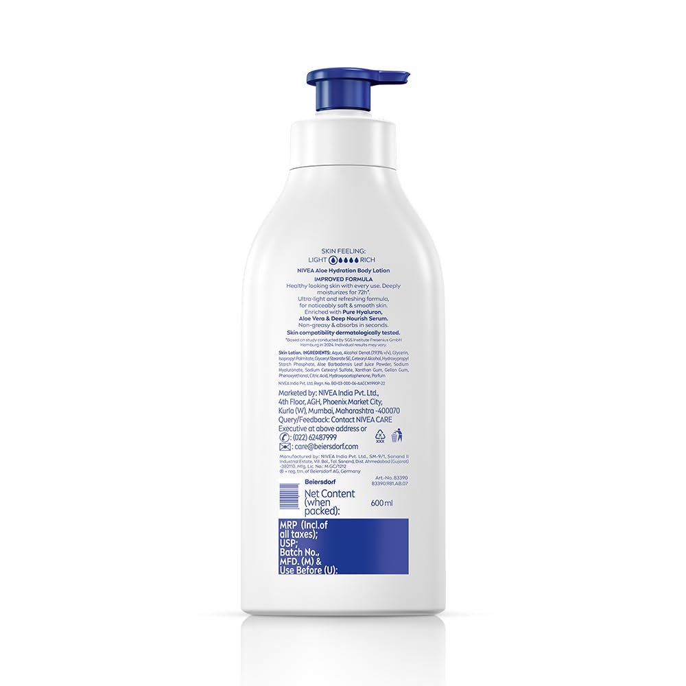 NIVEA Aloe Hydration Body Lotion 600 ml thumbnail