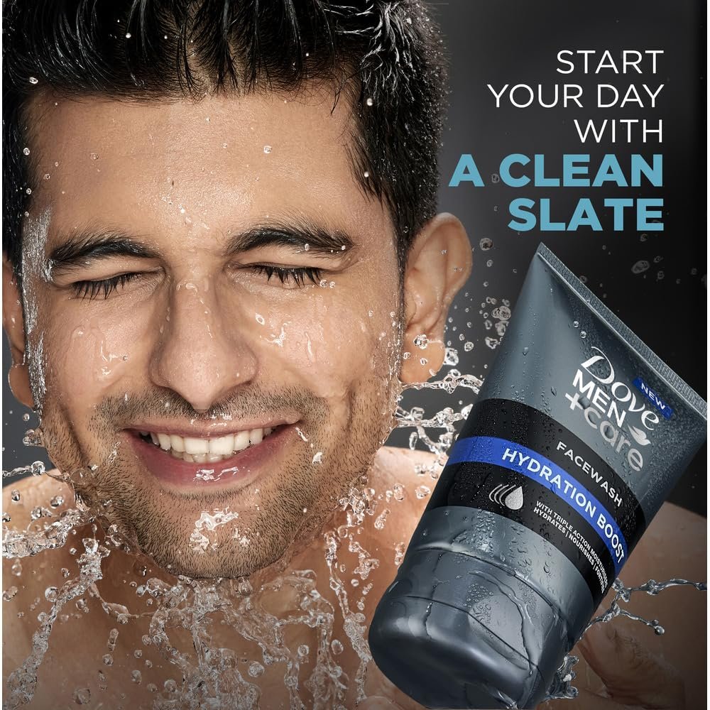 Dove Men+Care Hydration Boost Face Wash for Men | Hydrating Facial Cleanser for Fresh, Clean & Moisturized-Looking Skin | 100ml thumbnail