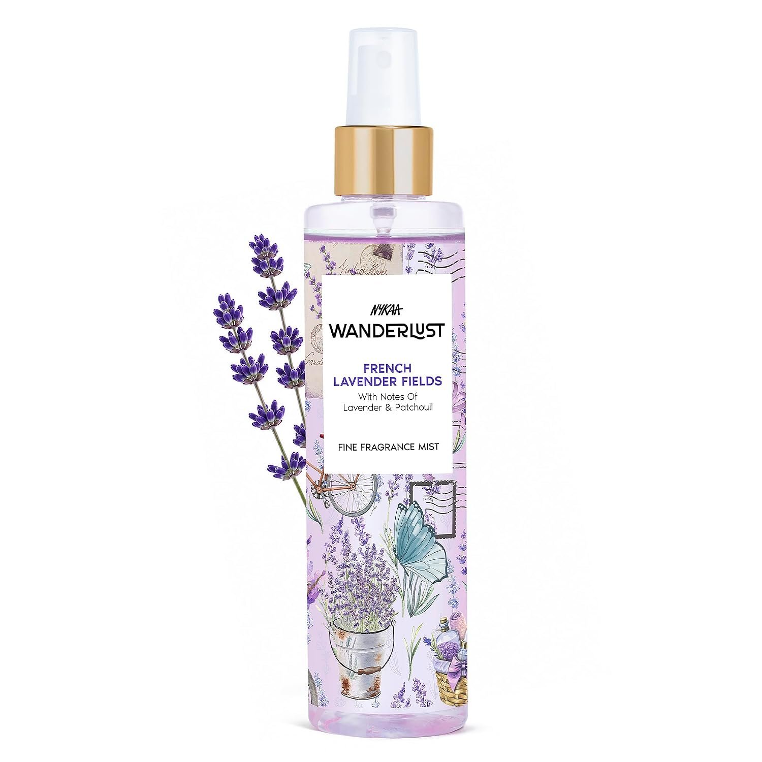 Nykaa Wanderlust French Lavender Floral Perfume Mist, Notes of Lavender & Patchouli, 8 Hrs Long-Lasting Everyday Fragrance, 200 ml thumbnail