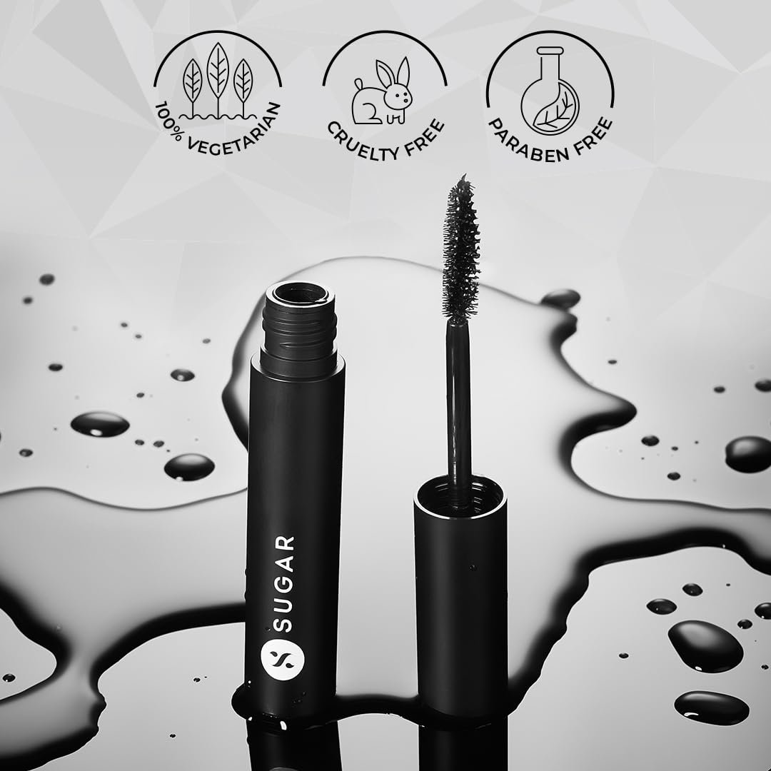 SUGAR Cosmetics Uptown Curl Lengthening Mascara | Lasts Upto 8 hrs | Lightweight and Smudgeproof With Lash Growth Formula - 01 Black Beauty - 5ml thumbnail