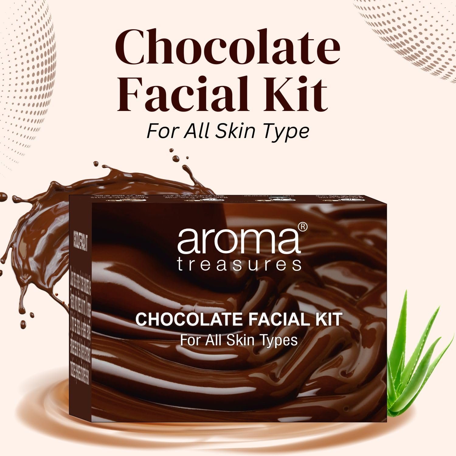 Aroma treasures Chocolate Facial Kit for all skin type (One time use kit) thumbnail