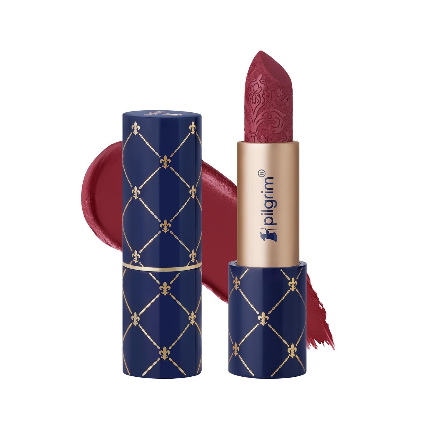 Pilgrim Oh So Crème! Bullet Lipstick | Silky-Matte Finish | Highly Pigmented and Long Lasting | Enriched with Exotic French Grape Seed Oil | (Sunset Affairé-14) thumbnail