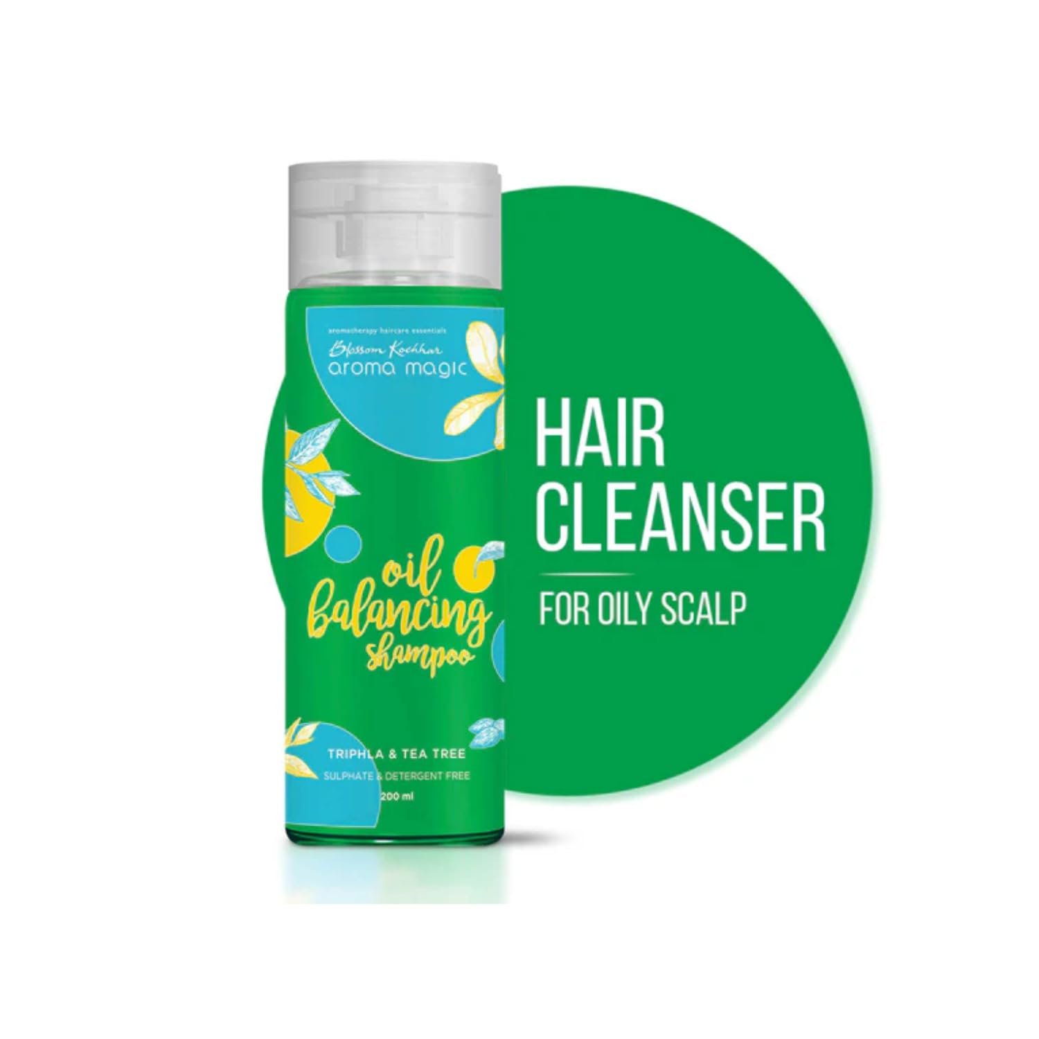 Aroma Magic Oil Balancing Shampoo | Nourishes scalp, repairs damage, unclogs follicles & balances pH | with Fennel, tea tree & neroli oils, witch hazel, triphala & shikakai | 200ml thumbnail