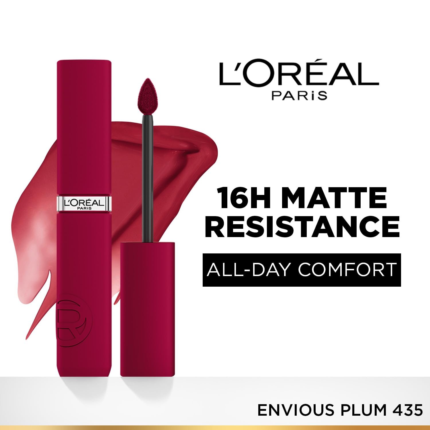 L'Oreal Paris Infallible Matte Resistance Lipstick, 435 Envious Plum thumbnail