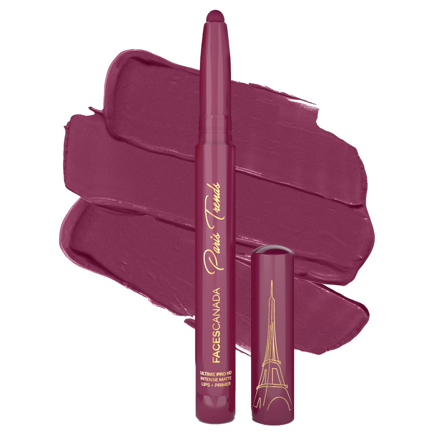 FACES CANADA Ultime Pro HD Intense Matte Lips + Primer - Serious Rizz N08, 1.4g, Limited Edition | 9HR Long Stay | Primer Infused For Flawless HD Matte Finish | Intense Color | Lightweight thumbnail