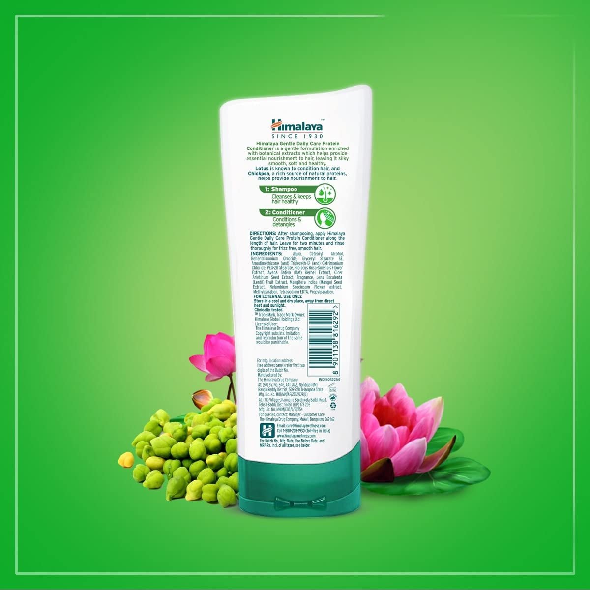 Himalaya Gentle Daily Care Protein Conditioner | Daily Use Conditioner for Detangled & Silky Smooth Hair | Nourishes Dry Hair | With China Rose, Lotus, Chickpea & Oats | For Women & Men | 20 thumbnail