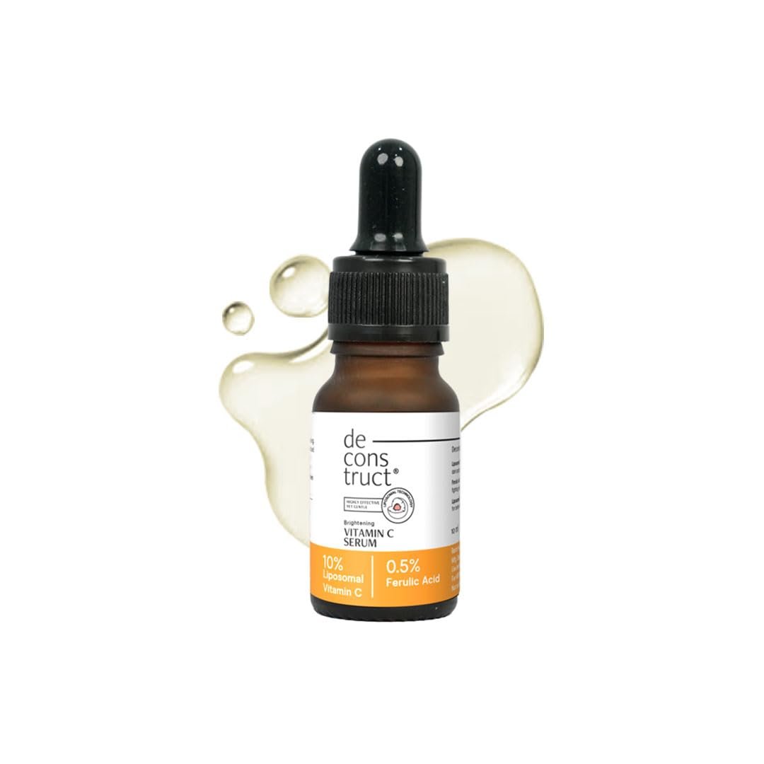 Deconstruct 10% Vitamin C Serum for Brightening| Powered by Liposomal Technology for Visible Glowing Skin|Targets Dull & Uneven Skin Tone |For Oily Skin| Co-Created With Dermatologists| Non-