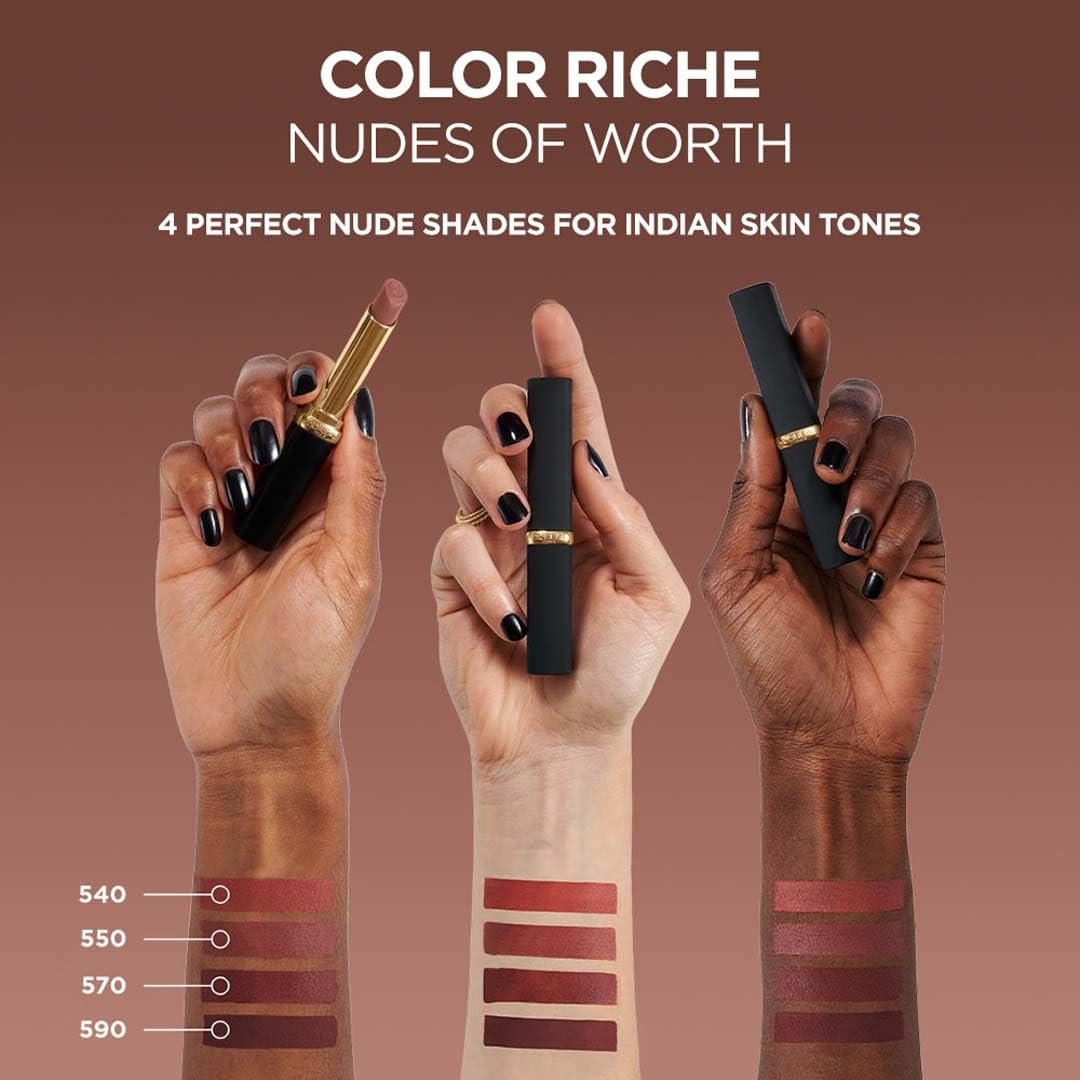 L’Oreal Paris Color Riche Intense Volume Matte Lipstick- 570 Worth It Intense, 2g thumbnail