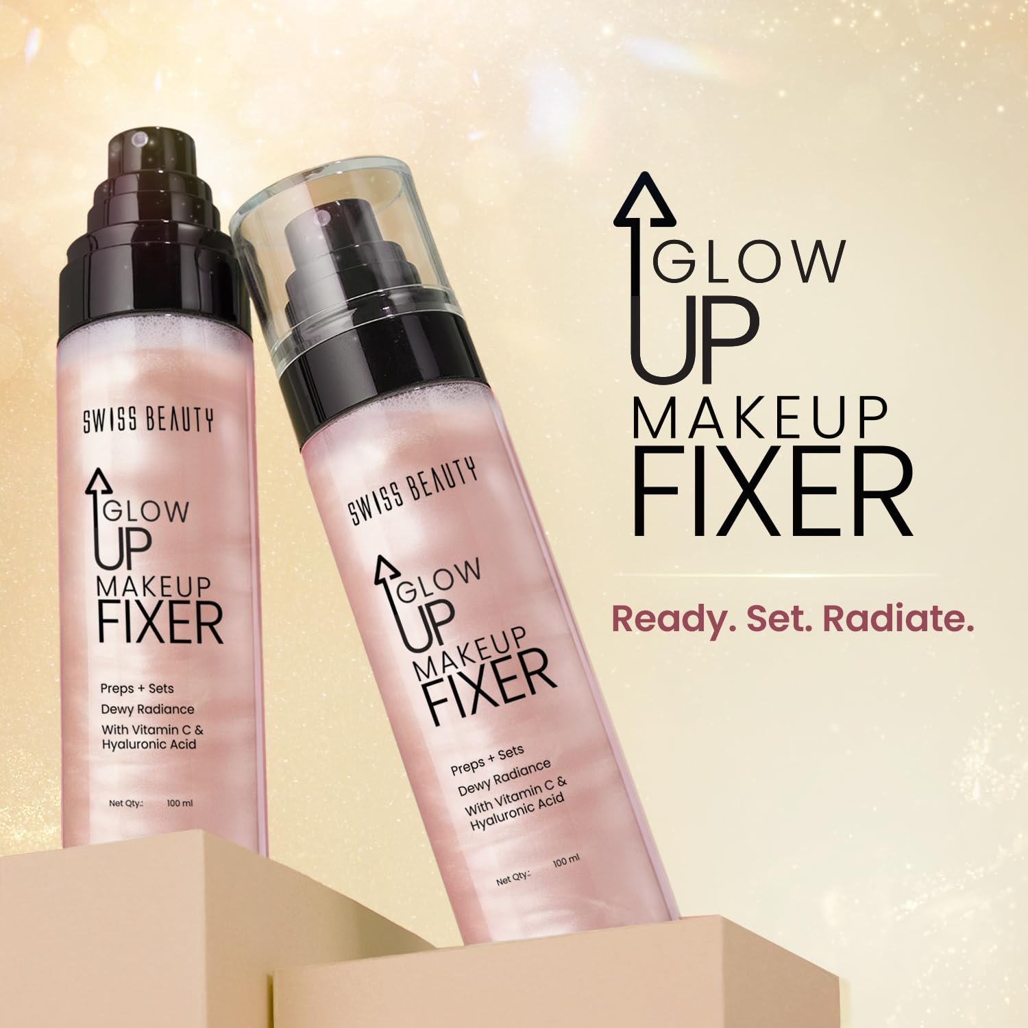 Swiss Beauty Glow Up Makeup Fixer | 100ml thumbnail