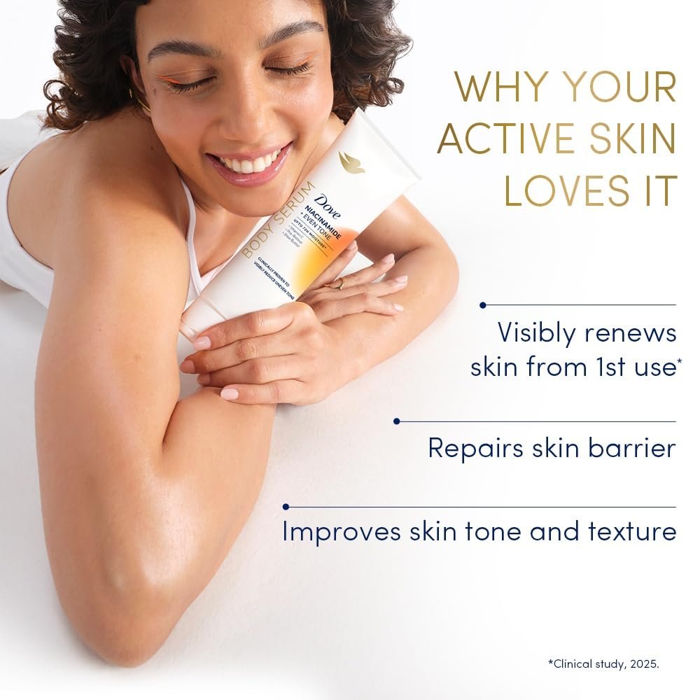Dove Niacinamide + Even Tone Body Serum | Clinically Proven Body Lotion for Pigmentation and Uneven Skin Tone | 72H Moisture | With Niacinamide & Vitamin C | 240ml thumbnail