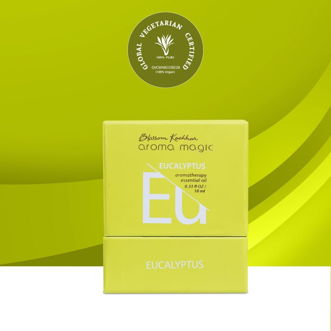 Aroma Magic Eucalyptus Essential Oil – Pure Eucalyptus Globulus | Clears Congestion, for Dandruff & Aches – 10ml thumbnail