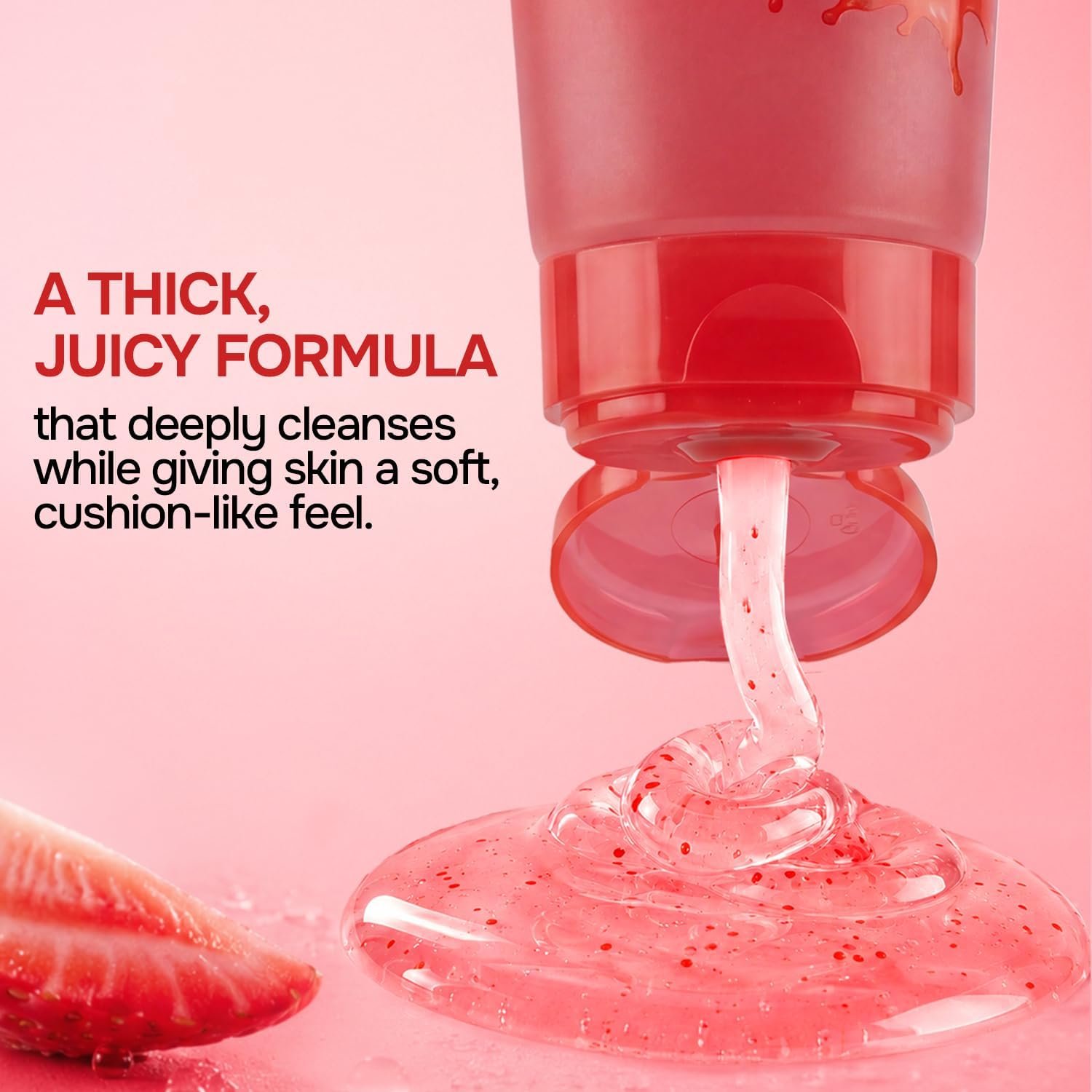 Swiss Beauty Care Juicy Glow Face Wash | Strawberry + Glycolic Acid | Removes Dirt & Grime | Refreshes and Revitalises Refines Skin Texture | Gently Exfoliates - 100g thumbnail