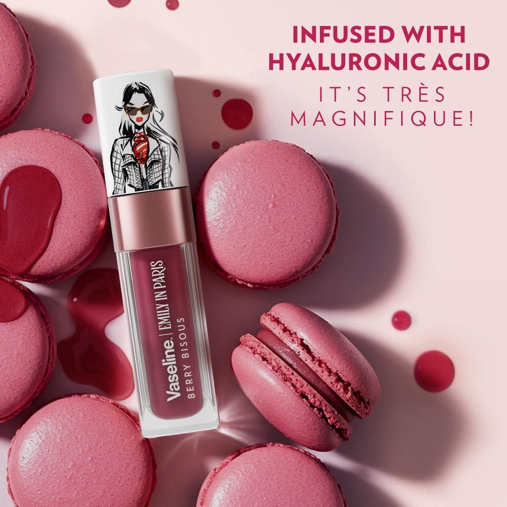 Vaseline Emily in Paris Berry Bisous Lip Oil | Intense Gloss | 24H Moisturisation | 4 g thumbnail