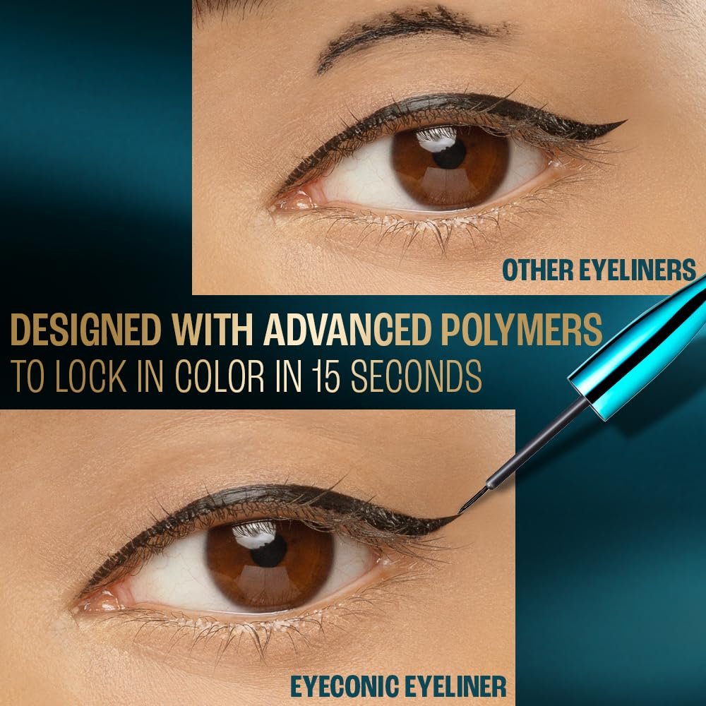 LAKME 9to5 Eyeconic Waterproof Liquid Eyeliner, Intense Black, 4.5 ml thumbnail