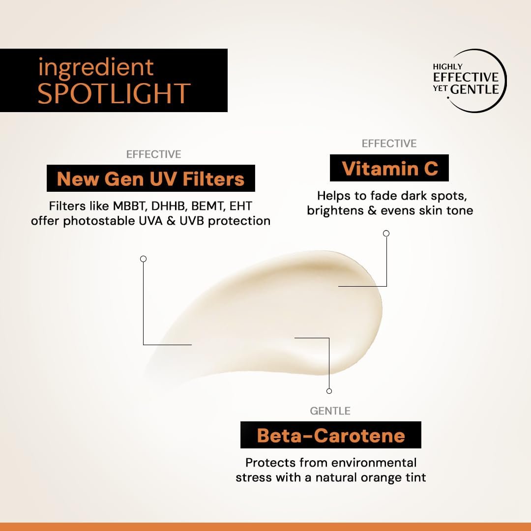 Deconstruct 5% Vitamin C Gel Sunscreen for Oily Skin SPF 50 PA++++ | Brightens Skin Tone | New Gen UV Filters | Lightweight & Non-greasy | In vivo tested | For Men & Women - 50g thumbnail