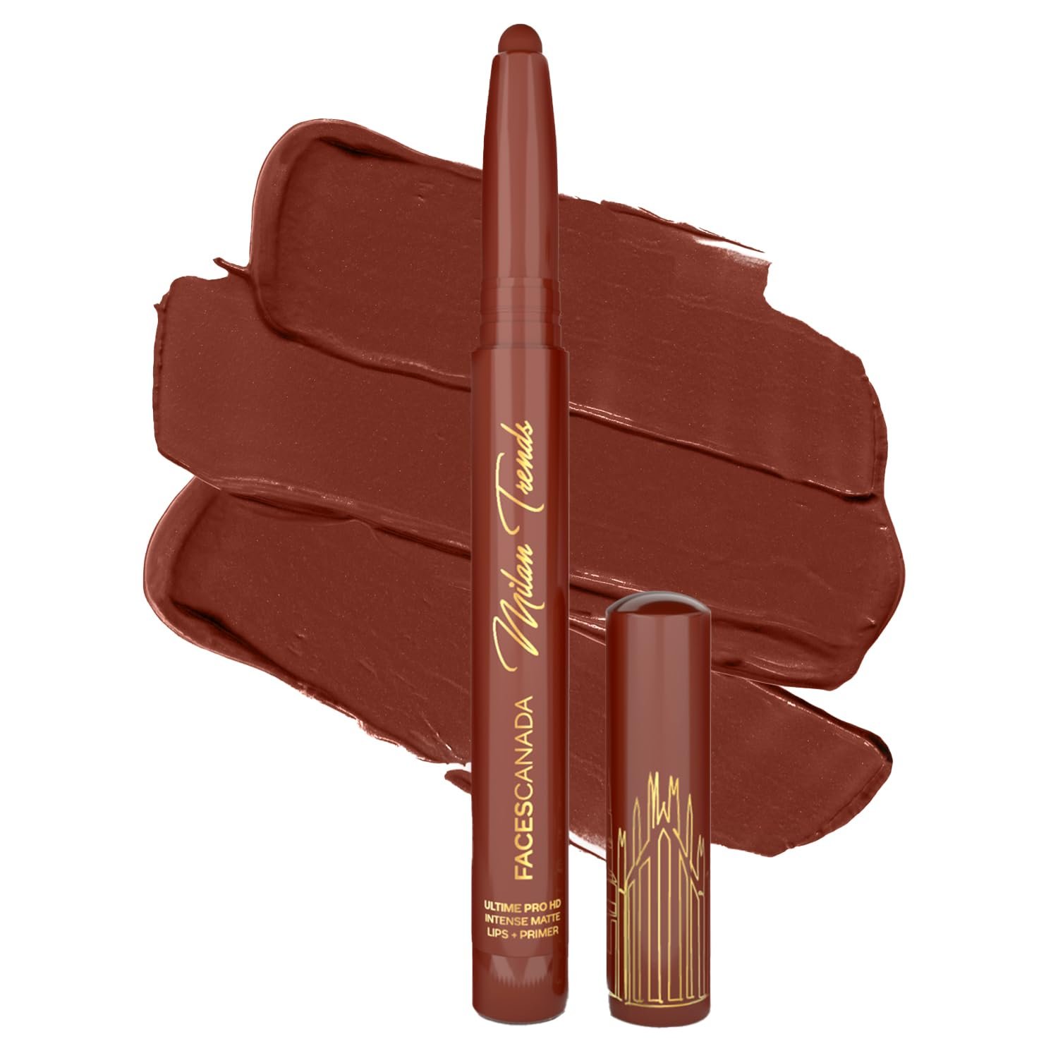 FACES CANADA Ultime Pro HD Intense Matte Lips + Primer - GOAT N10, 1.4g, Limited Edition | 9HR Long Stay | Primer Infused For Flawless HD Matte Finish | Intense Color | Lightweight thumbnail