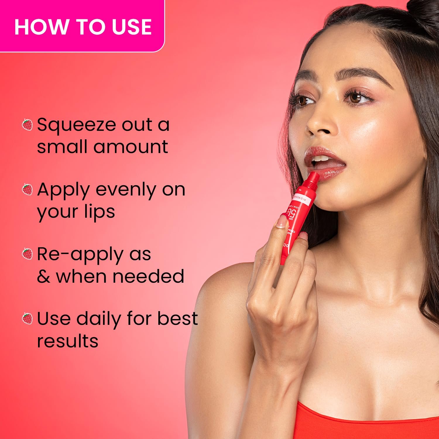 Dot & Key Ceramide & Peptide Barrier Repair Lip Balm SPF 50, PA+++ | Red Romance | UVA/UVB Protection | Soft Tinted Moisturizer 10g thumbnail