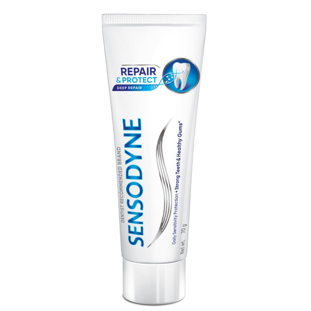 Sensodyne Toothpaste Repair and Protect | Tooth Paste for Daily Sensitivity Protection, Long-lasting Relief | Pack of 1 - 70gm | Fresh Taste |