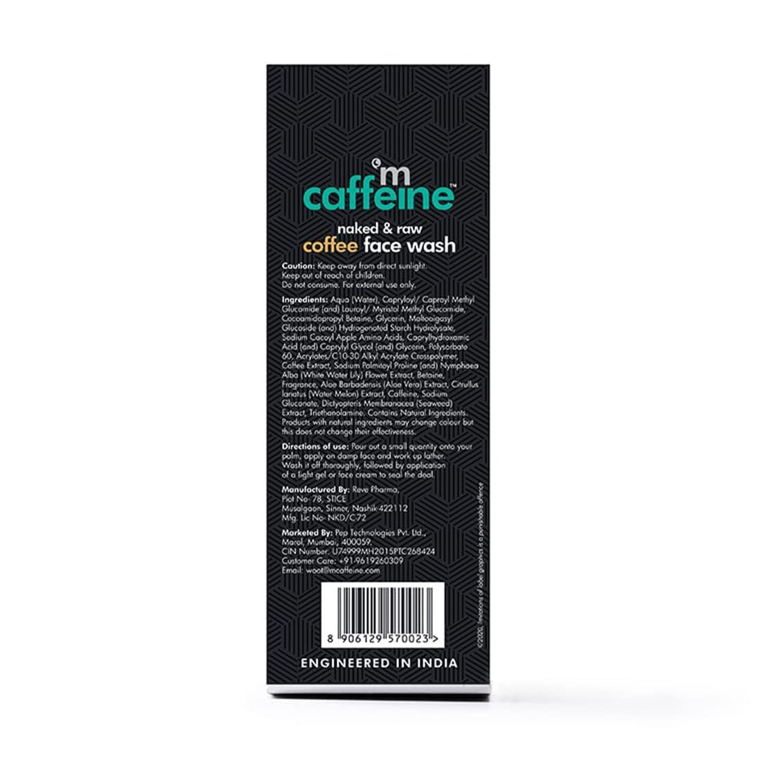 mCaffeine Tan Removal Face Wash for Men & Women | Coffee Face Wash for Oily Skin & Normal Skin | Daily Use Face Cleanser for Hot & Humid Weather - 75ml thumbnail
