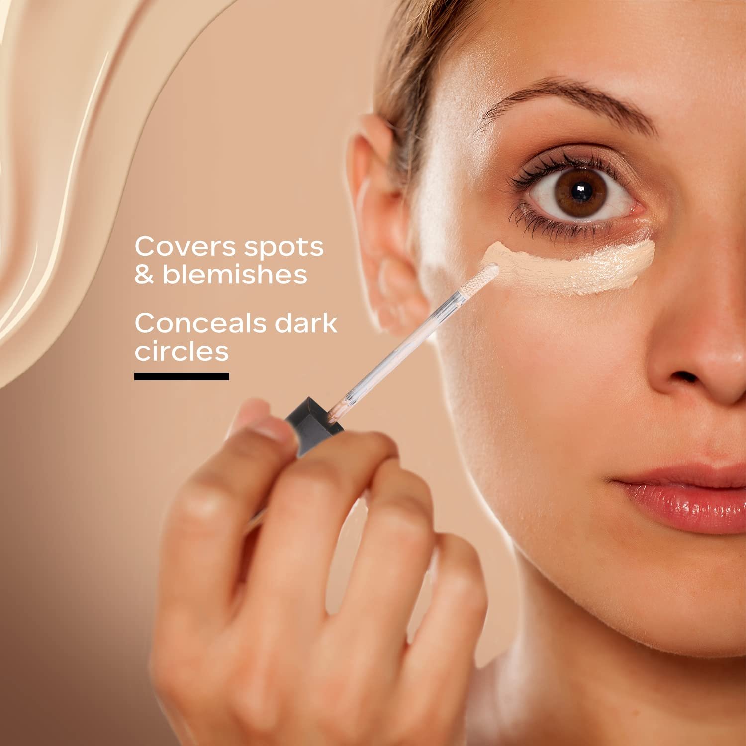 FACESCANADA High Cover Concealer - Toffee Love 04, 4Ml|High Coverage Liquid Concealer|Blends Easily| With Shea Butter & Vitamin E, All Skin Type thumbnail