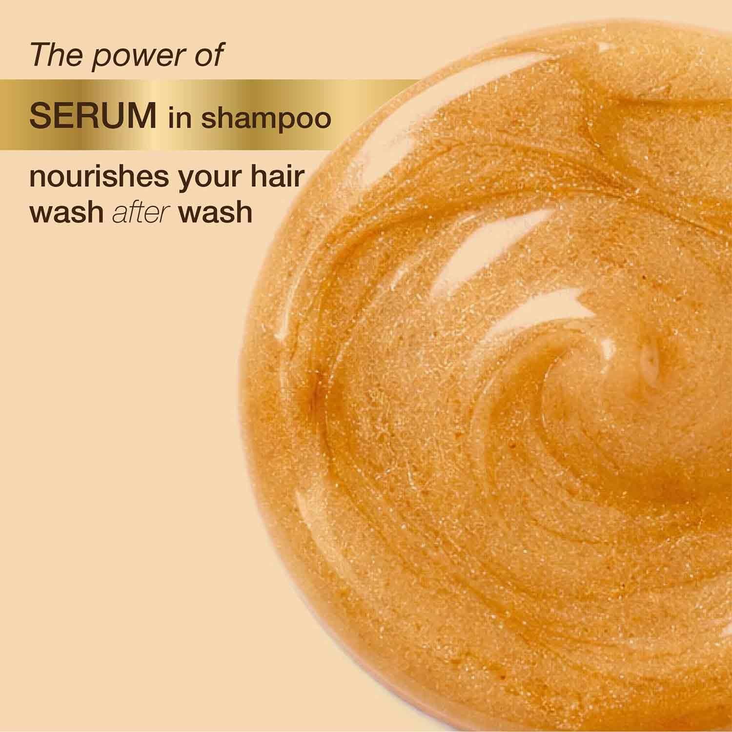 Nyle Serum Shampoo with Macadamia Oil | Glass Shine Hair Shampoo for Smooth, Soft & Shiny-Looking Hair | 340ml thumbnail