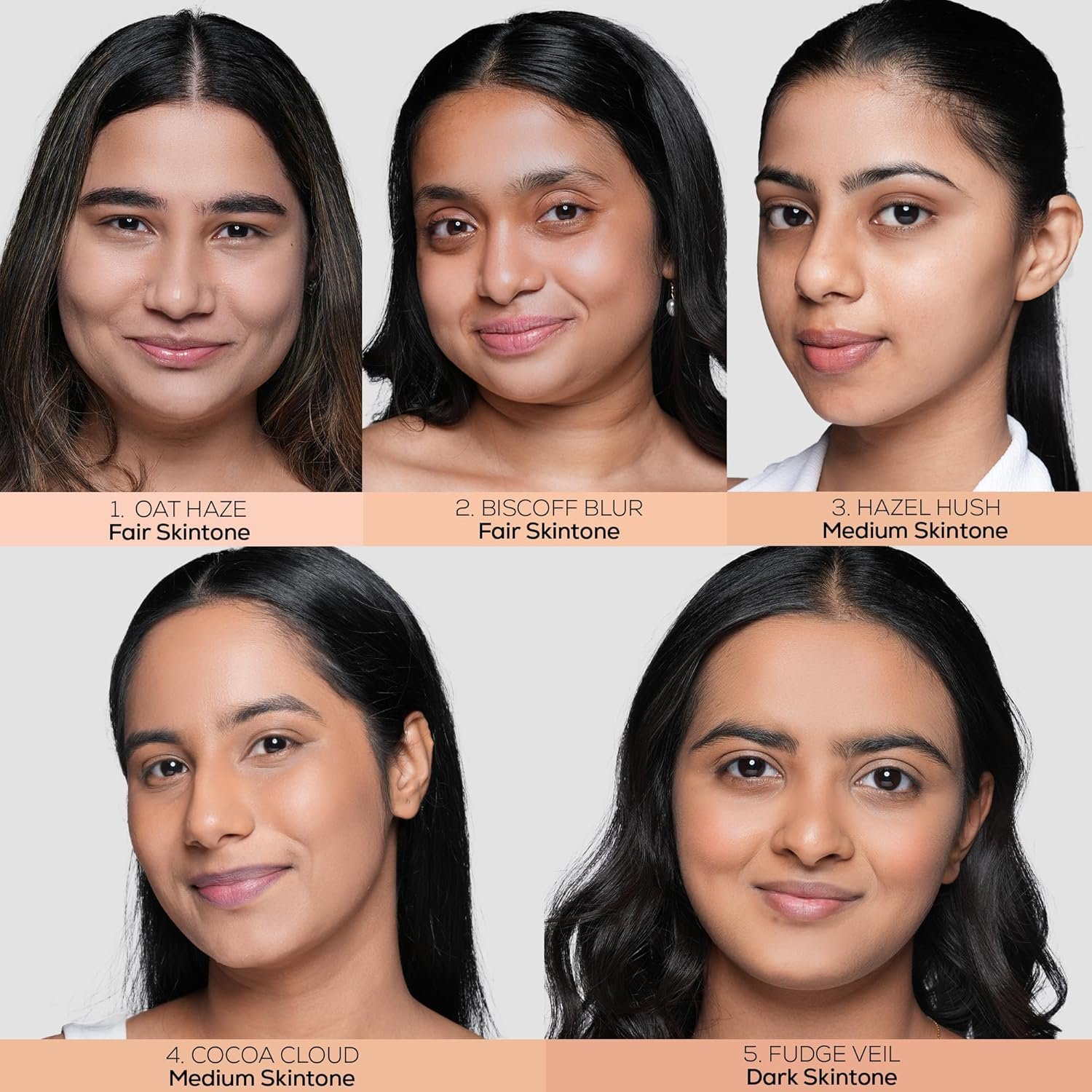 RENEE Bollywood Filter Blurring Liquid Foundation- Fudge Veil |Blurs Pores & Blemishes, Full Coverage, Matte Finish | Hydrates & Evens Skin Tone | With Niacinamide & Hyaluronic acid | 30ml thumbnail