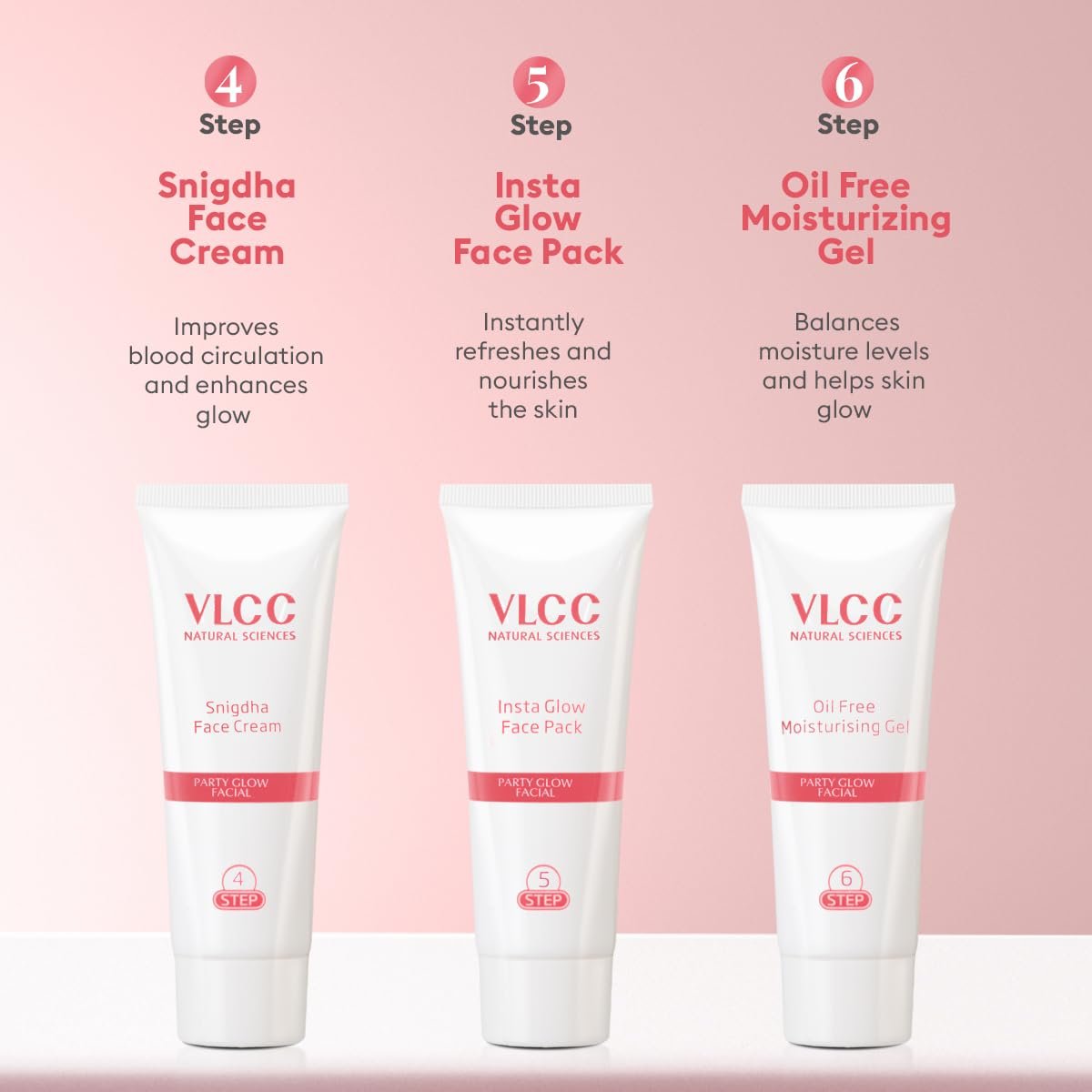 VLCC Party Glow Facial Kit - 60g | Intense Glow For Clear, Bright Skin | Special Occasion at Home Facial | With Indian Berberry, Saffron, Mulberry, and Hazlenut thumbnail