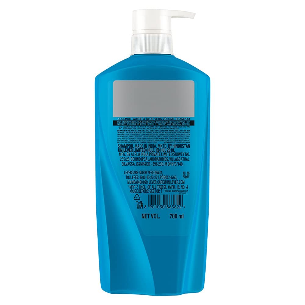 Sunsilk Coconut Water and Aloe Vera Volume Shampoo for Voluminous and Bouncy Hair 700 ml thumbnail