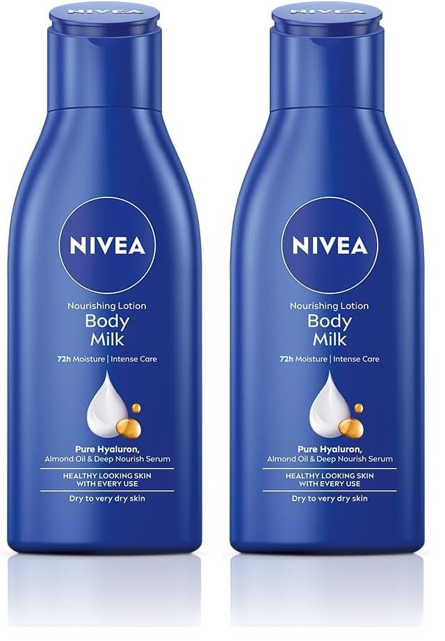 NIVEA Nourishing Body Milk 120ml (Pack of 2)