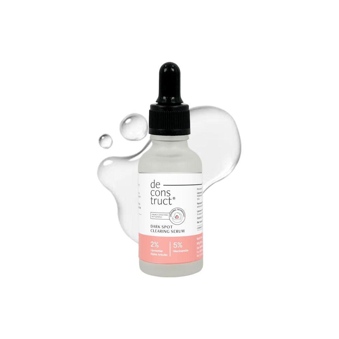 Deconstruct 5% Niacinamide Clearing Serum for Oily Skin + 2% Alpha Arbutin|Powered by Liposomal Technology |Fades Pigmentation & Acne Marks|4-in-1 Multi-Benefit| Co-created with Dermatologis