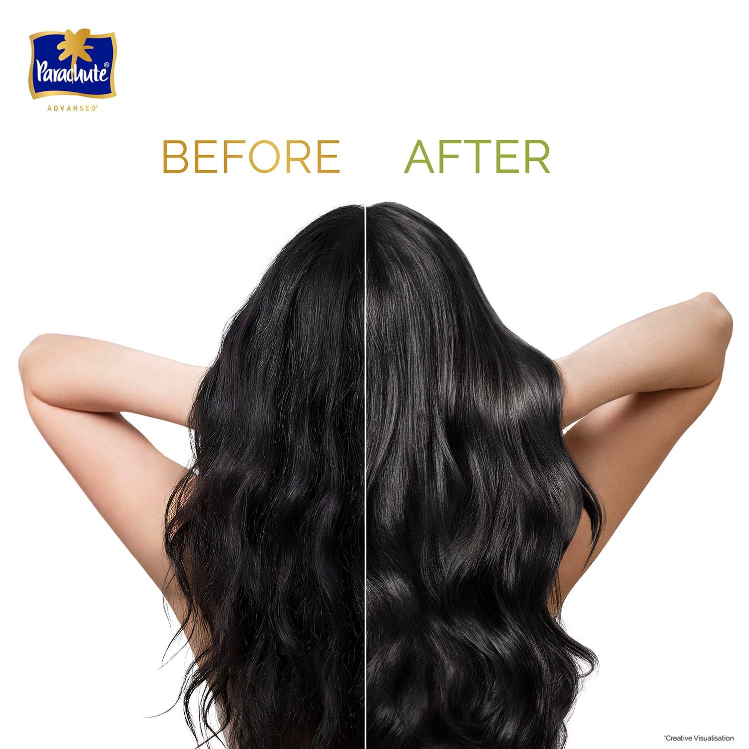 Parachute Advansed Protein Shampoo with Coconut Milk & Amla | Up to 48 hr Shine | Ultra Shine | Protein Lock Technology | Paraben free | For Men & Women | 170ml thumbnail