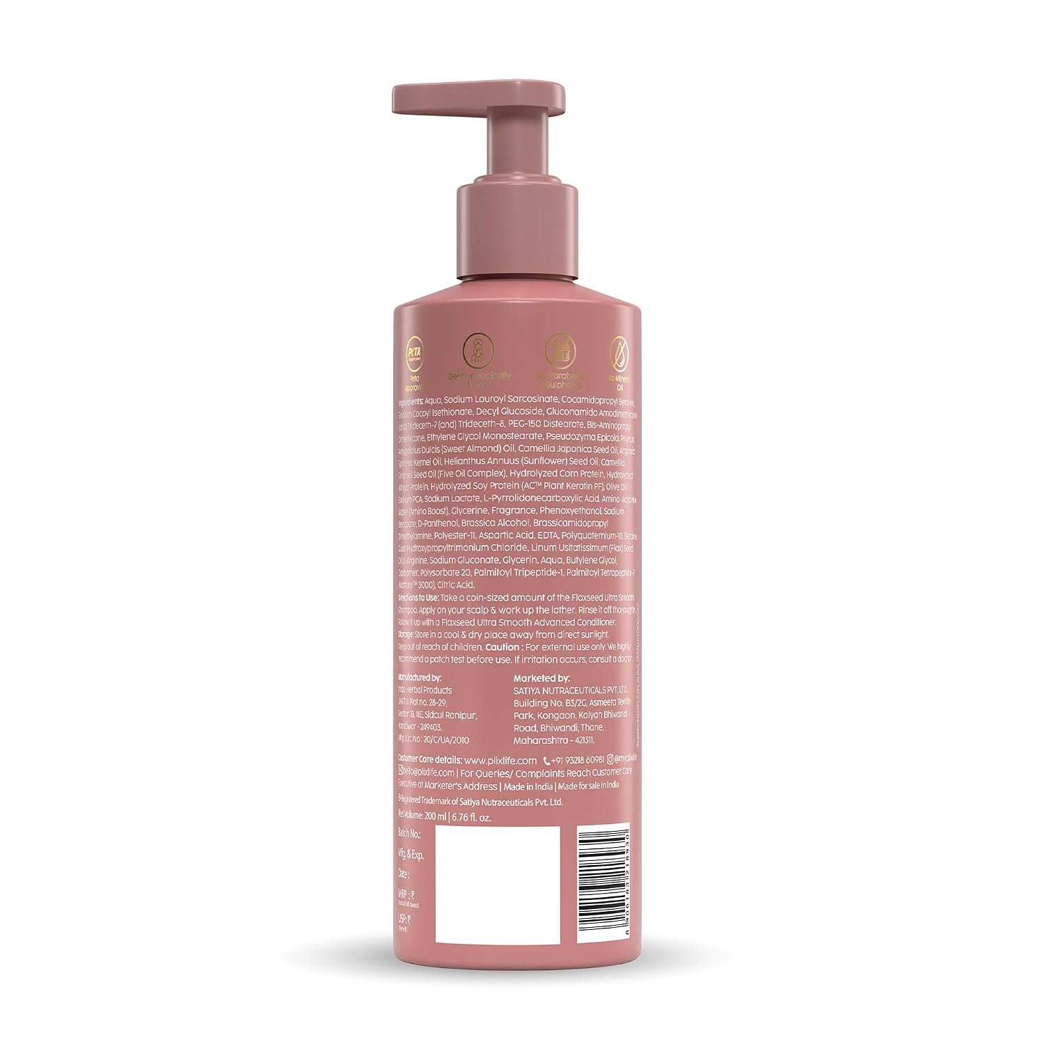 PLIX The Plant Fix Flaxseed Freeze Hair Treatment Shampoo | Nourishing Hair Cleanser for Smooth, Soft & Manageable Hair | Helps Reduce Frizz & Improve Hair Texture | Daily Hair Care thumbnail