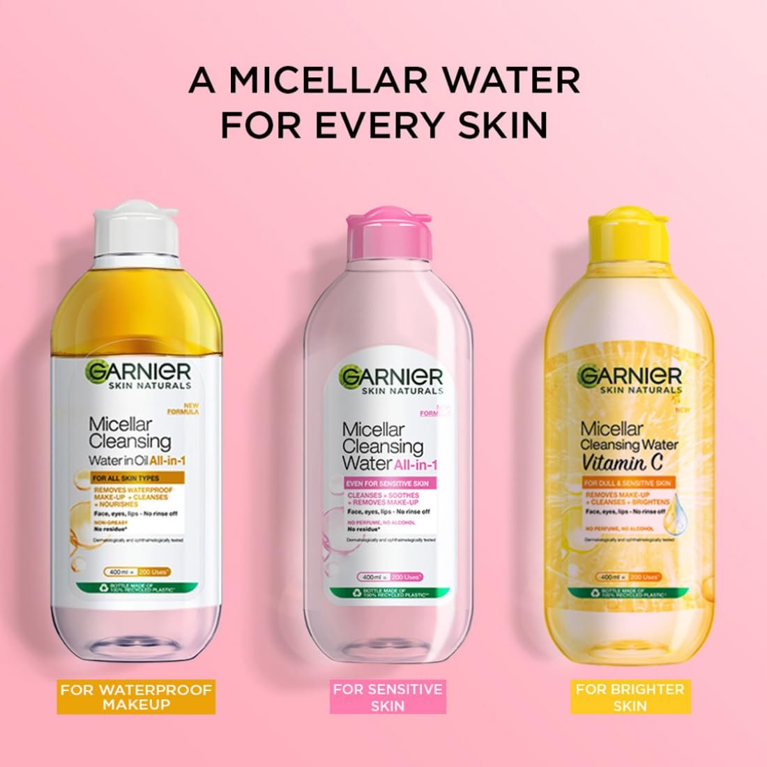 Garnier Skin Naturals, Cleansing Water, Hydrating & Soothing, Micellar Cleansing Water, 125 ml thumbnail