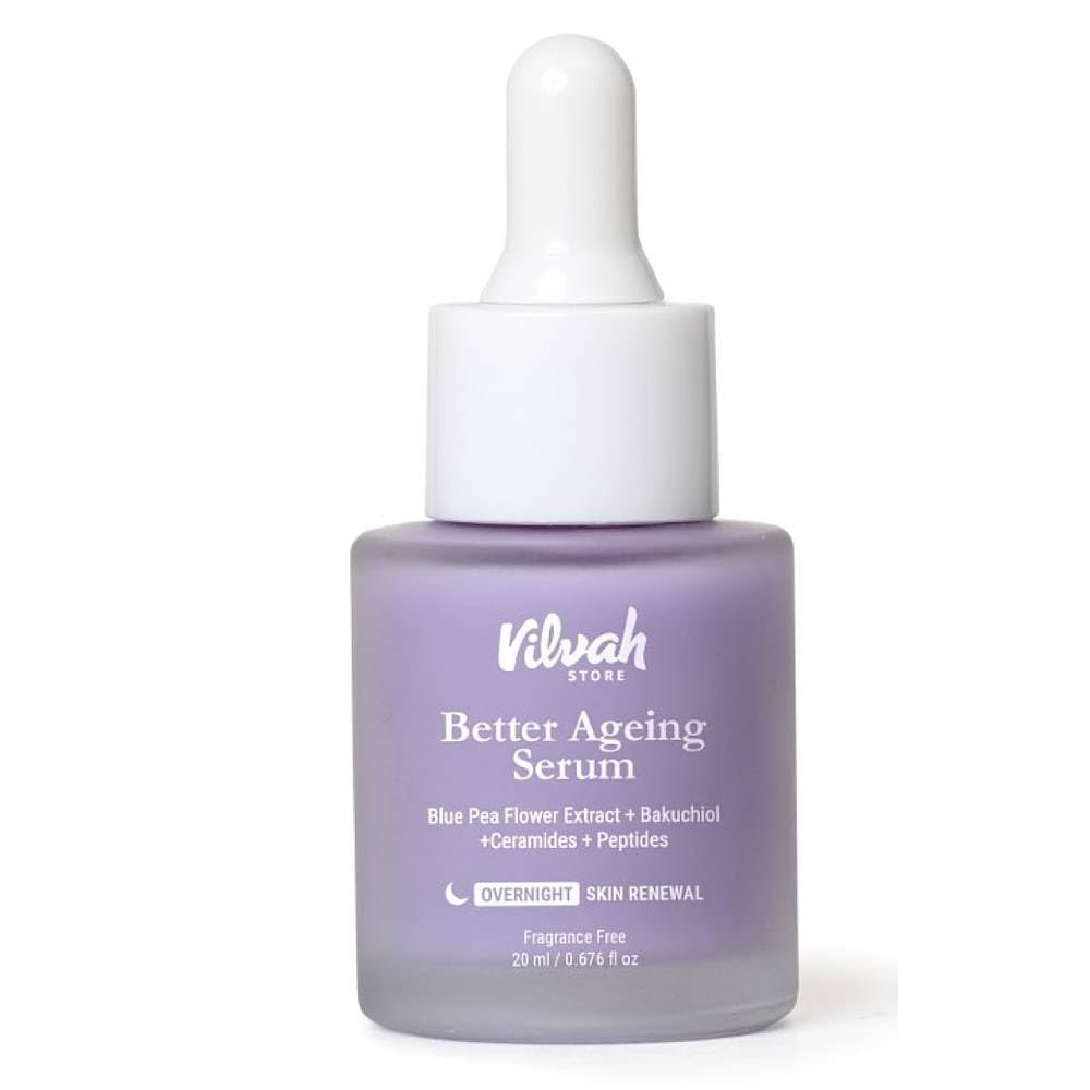 Vilvah Better Ageing Face Serum | Helps Reduce Fine Lines & Wrinkles | Firms, Hydrates & Strengthens Skin Barrier | Beginner-Friendly | 20ml