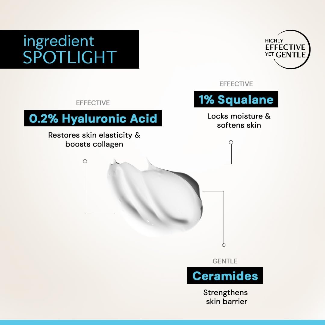 Deconstruct Hyaluronic Acid & Squalane Moisturizer | 0.2% Hyaluronic Acid 1% Squalane |Moisturizer For Normal Skin | Lightweight Moisturiser | For Long Lasting & Non-Greasy Hydration | 50g thumbnail